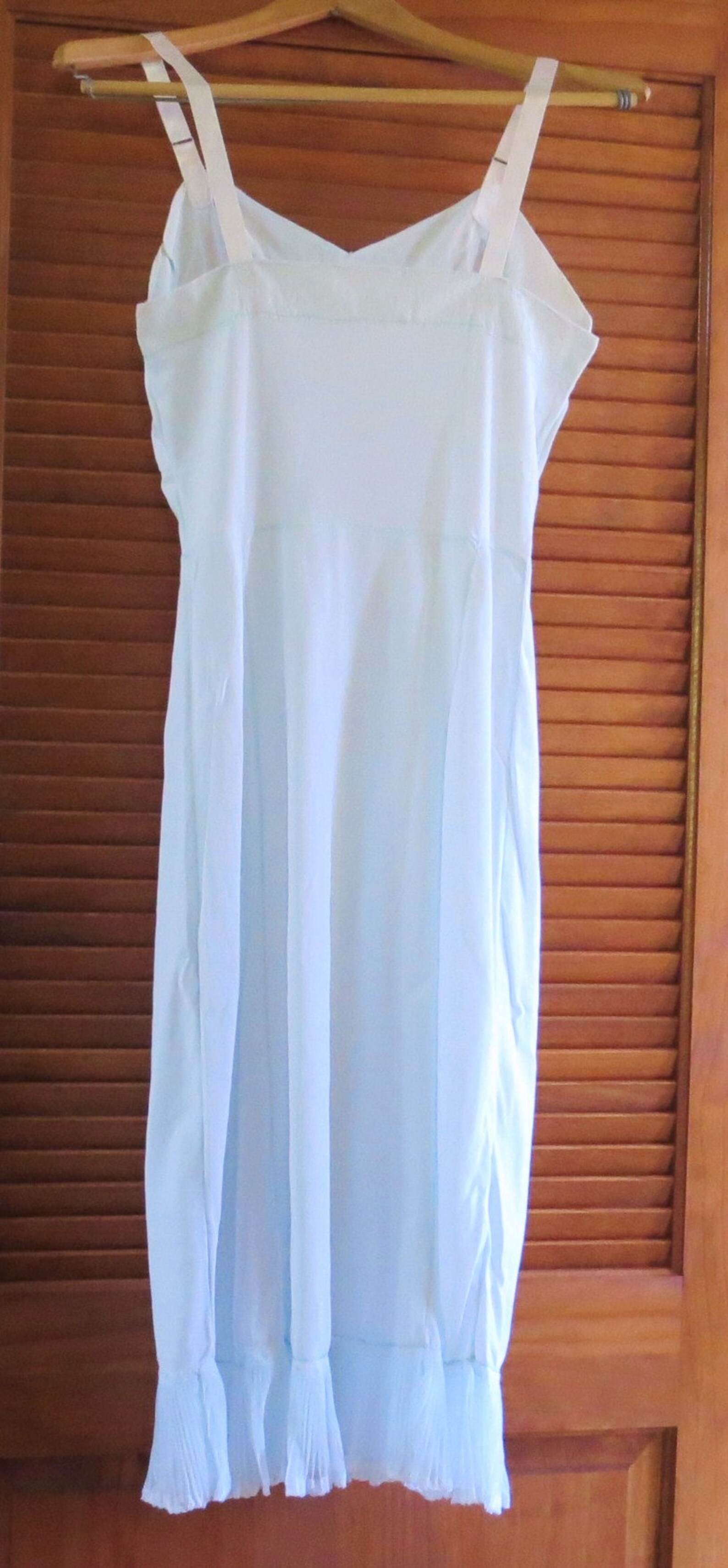 Light Blue Slip Ladies 34. Full Slip Nylon 80's | Etsy