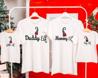 Funny Family Holiday Shirts, Daddy Elf Family Christmas Shirt, Matching Xmas Cheer shirts, Christmas 2023, Christmas Group Shirt