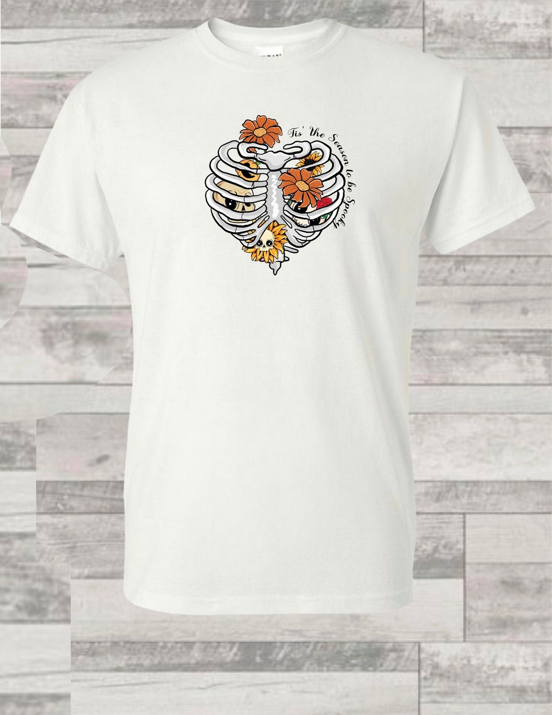 Tis the Season to Be Spooky Sublimation Halloween Skeleton Tee Shirt - Etsy