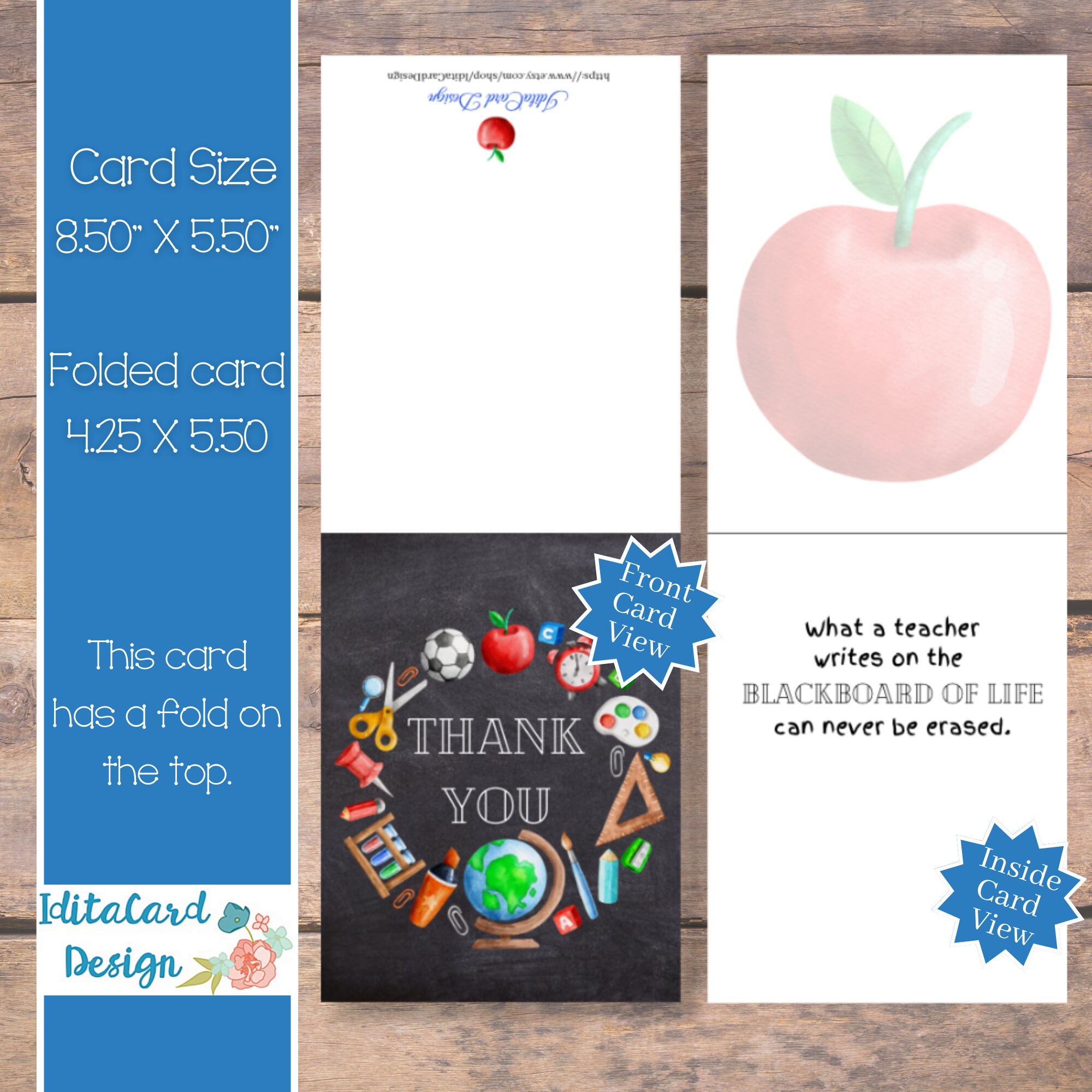 Printable Thank You Card Teacher Card Printable Digital Thank You Cards Printable Thank You Card Teacher Card Printable Digital Thank You Cards