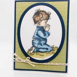 Taufe, Kommunion, religiöse, Kind religiös, Stampin-up, handgefertigt, hergestellt in Alaska, Junge, Taufe, Kommunion, handgefertigt, stampin up, Alaska