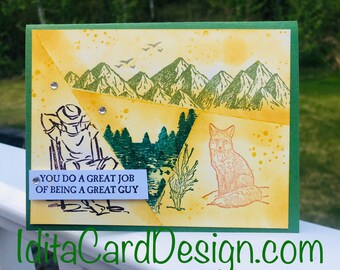 All occasion, birthday, retirement, Fathers Day, Masculine Birthday, Outdoors and Nature, made in Alaska, handmade, Stampin' Up