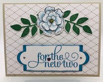 Wedding, Anniversary, Bridal Shower, Congratulations, made in Alaska, Bride and Groom, Handmade, Stampin up,  Bridal Shower