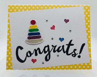 Baby Shower, new baby, welcome baby boy, welcome baby girl, card for her, card for him, made in Alaska, Stampin Up, handmade