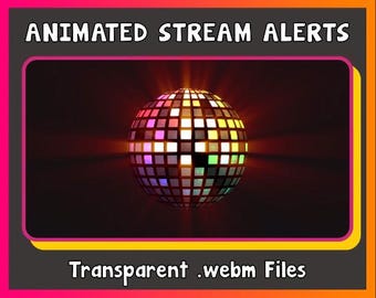 Animated DISCO BALL Drop Down - Stream Alert with SOUND!
