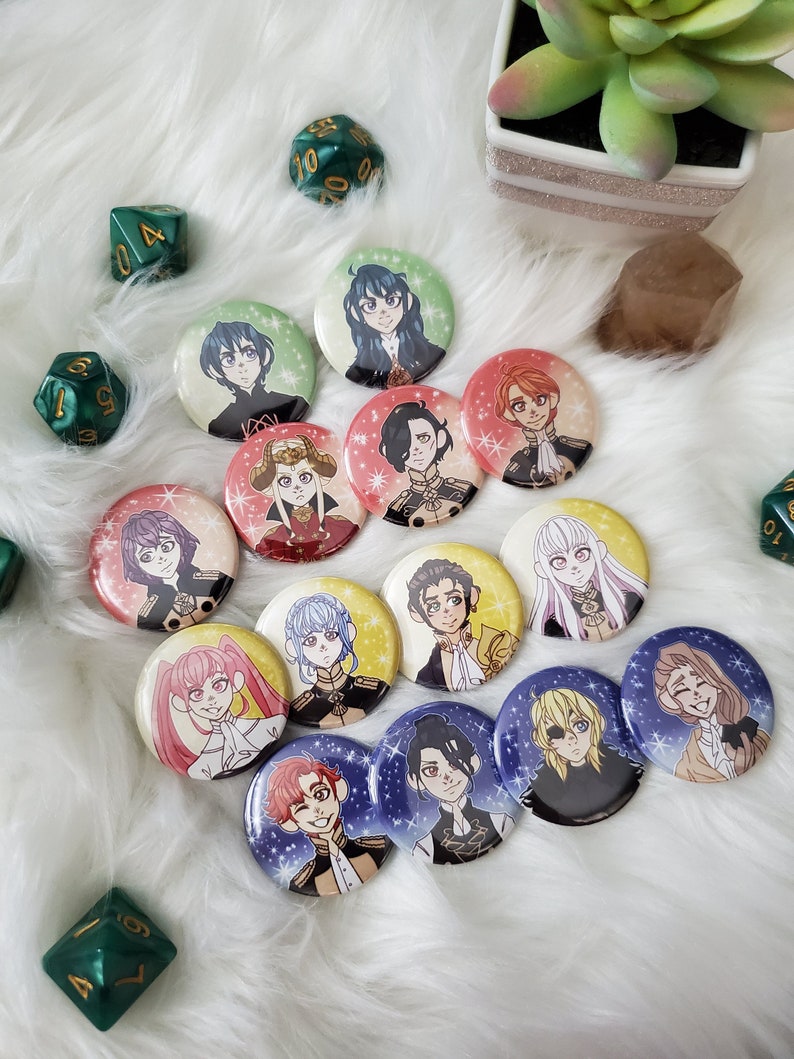 Three Houses Pinback Buttons Fire Emblem