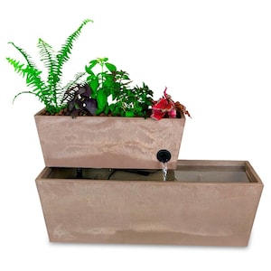 AquaSprouts Fountain: Hydroponic, Aquaponic, Water Garden Kit, Taupe, 6 Gallons image 5