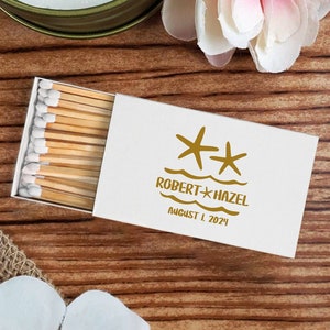 Benutzerdefinierte Hochzeit Streichholzschachtel Gefälligkeiten, personalisierte Hochzeitsbevorzugungen, personalisierte Streichholzschachteln für Hochzeit, benutzerdefinierte weiße Kopfstreichhölzer für Hochzeiten (1)