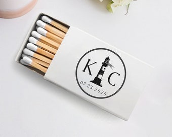 Wedding Matchboxes, Personalized Matchboxes Wedding Gift, Personalized White Match Heads Wedding Favors, Custom Wedding Matchbox Favors (60)