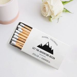 Wedding Matchboxes, Custom Wedding Matchbox Favors, Personalized White Match Heads Wedding Favors, Personalized Matchboxes Wedding Gift (41)