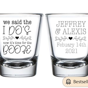 Personalized Wedding Shot Glasses, Custom Shot Glass Wedding Favors, Personalized Wedding Shot Glasses, Shot Glasses as Wedding Favors (288)