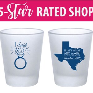 Customized Wedding Frosted Shot Glasses, Personalized Frosted Shot, Customized Wedding Favors, Bachelorette Custom Favors Shot Glasses (141)