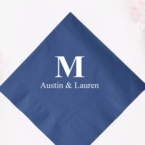 Personalized Wedding Napkin Favors, Custom Wedding Napkins for Guests, Personalized Paper Napkins for Wedding, Custom Wedding Napkins (695)