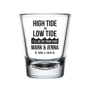 I&#39;ll Be By Your Side Wedding Shot Glasses, Personalized Shot Glass Wedding Favors, Custom Shot Glass Gifts, Customized Wedding Favors (221)