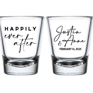 Personalized Wedding Shot Glass Favors, Wedding Shot Glass Favors, Wedding Shot Glass Gifts, Personalized Shot Glass Wedding Favors (302)