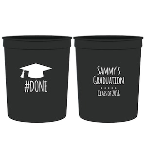 Graduation Cups, Graduation Party Cups, Graduation Party Favors, Graduation Party Favors, Graduation Party Cups, Class of 2018 Cups (167)