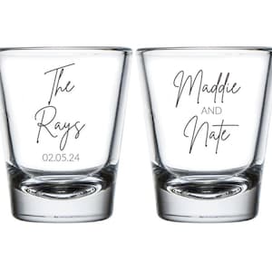 Custom Shot Glass Wedding Favors, Personalized Shot Glass Wedding Favors, Custom Wedding Shot Glasses, Custom Shot Glass Wedding Favor (386)