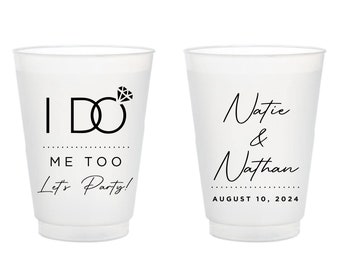Personalized Favors Wedding Frosted Cups, Wedding Favor, Personalized Wedding Cups, Custom Wedding Frosted Cups, Custom Wedding Cups (27)