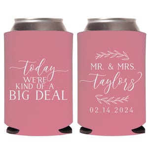 Personalized Wedding Can Cooler Favors, Custom Can Cooler Favors, Wedding Can Cooler Favors, Can Coolers for Guests, Beer Can Cooler (293)