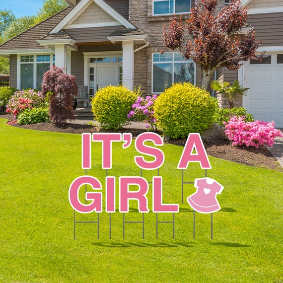 It's A Girl Yard Signs It's A Girl Lawn Letters Etsy Australia