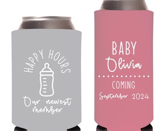 Enfriador de latas personalizado para baby shower, enfriadores de latas personalizados para baby shower, enfriadores de latas personalizados para baby shower, portavasos para cerveza (341)