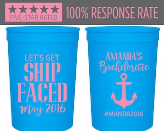 Personalized Stadium Cups, 16oz Bachelorette Stadium Cup, Wedding Stadium Cups, Party Stadium Cup, Customized Cruise Stadium Cup Favors (40)