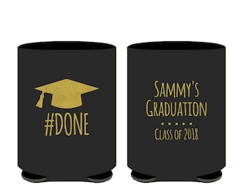 Graduation Can Coolers, Graduation Party Can Coolers, Graduation Party Favors, Graduation Class of 2018 Party Favors, Can Coolers (167)