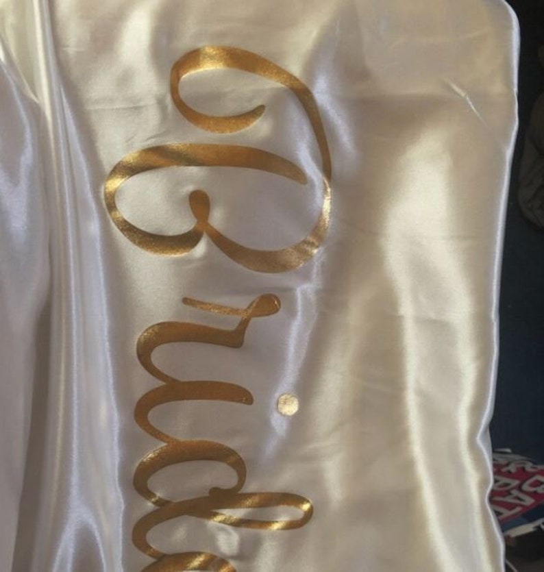 Plus Size Satin Bridal Robe
