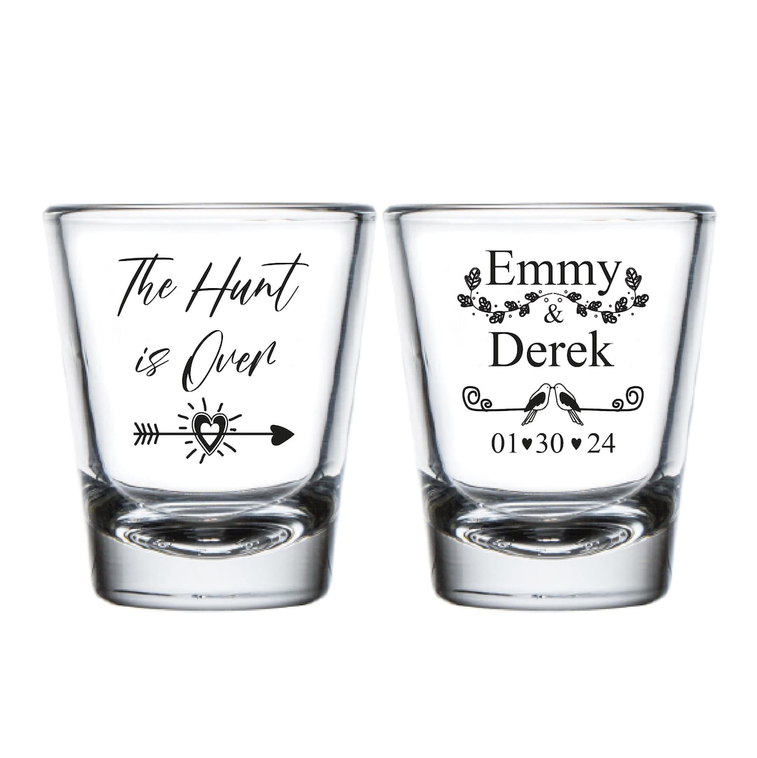 Custom Shot Glass Favor Custom Wedding Shot Glass Favor Etsy