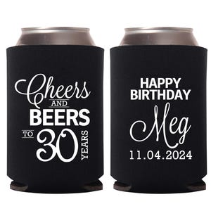 Birthday Can Coolers - Personalized Can Cooler Favors for Birthday Favors, Birthday Party Can Coolers - Customized Birthday Can Coolers (34)
