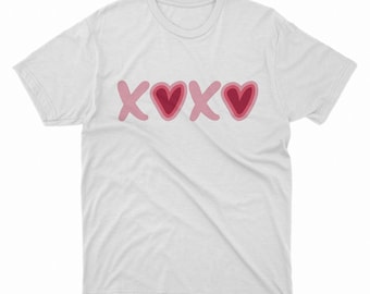 XOXO Valentine's Shirt, Valentines T-shirts, Gift for Him,Gift for Her, Couple Gift ,Funny Valentines Shirt, Cute Valentines Day Tee (266)