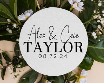 Custom Wedding Coasters, Table Decor, Unique Wedding Favor Coasters, Wedding Gift, Personalized Keepsake, Custom Wedding Coaster Favor (577)