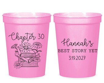 30th Birthday Bash Stadium Cups, 30th Birthday Stadium Cups, 30th Birthday Stadium Cup Favors, Custom 30th Birthday Stadium Cup Favors (647)