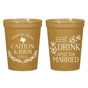 Personalized Stadium Cups 16oz, Personalized Wedding Cups, Wedding Stadium Cup, Wedding Stadium Cups, Party Cup, Custom Drinking Cups (11)