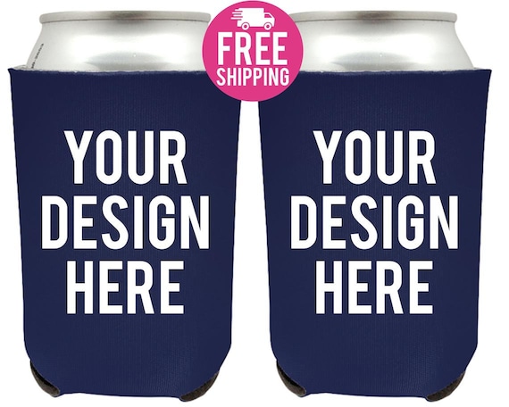 Charcoal Color Blank 40 Beer Can Cooler Koozie Wedding Party Favor Free Shipping 
