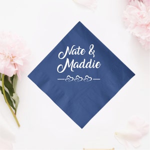 Wedding Napkins, Custom Wedding Napkin Favors, Personalized Wedding Napkin Favors, Wedding Napkin Favor, Customized 2ply Paper Napkins (640)