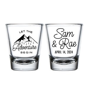 Personalized Wedding Shot Glasses, Custom Shot Glasses for Wedding, Shot Glass Wedding Favors, Personalized Shot Glass for Wedding (289)