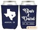 Wedding Can Coolers, Wedding Favors, Custom Wedding Huggies, Personalized Wedding Beer Can Coolers, State Wedding Can Coolers as Favors (50) 