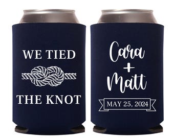 Custom Wedding Can Cooler, Personalized Wedding Reception Favors, Personalized Wedding Favors - Customized Wedding Can Cooler Favors (77)
