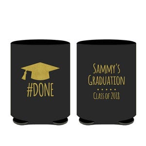 Graduation Can Coolers, Graduation Party Can Coolers, Graduation Party Favors, Graduation Class of 2018 Party Favors, Can Coolers (167)