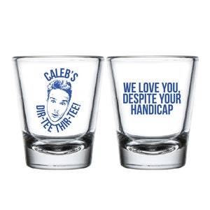 Custom Portrait Birthday Shot Glass, Personalized Birthday Shot Glasses, Customized Birthday Shot Glasses, Custom Portrait Shot Glass (568)
