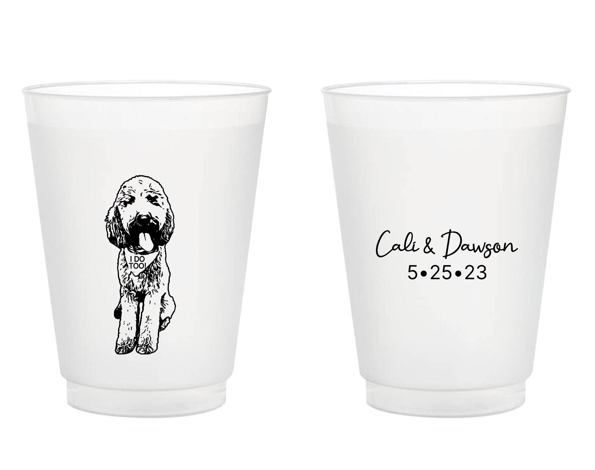 Personalized Cheap Wedding Cups Custom Cup (358) Tropical Wedding Favors