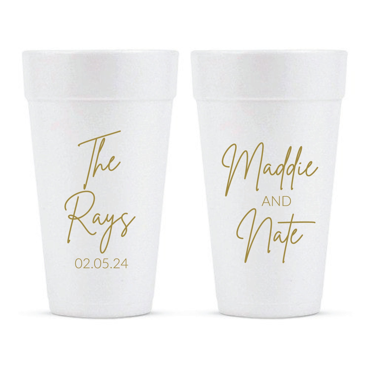 Custom & Personalized Styrofoam Cups - Cup of Arms