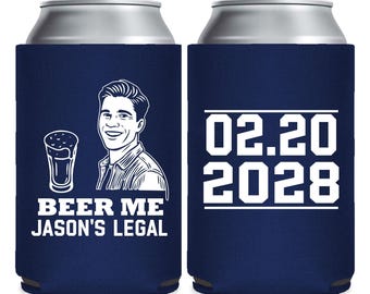 Bier-Geburtstags-Dosenkühler, personalisierte Geburtstags-Dosenkühler, individuell gestaltete Geburtstags-Dosenkühler als Gastgeschenk (656)