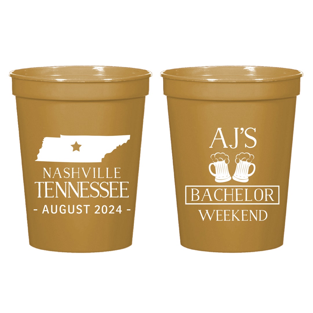 Bachelor Party Cups, Bachelor Party Favors, Stag Party Favors, State