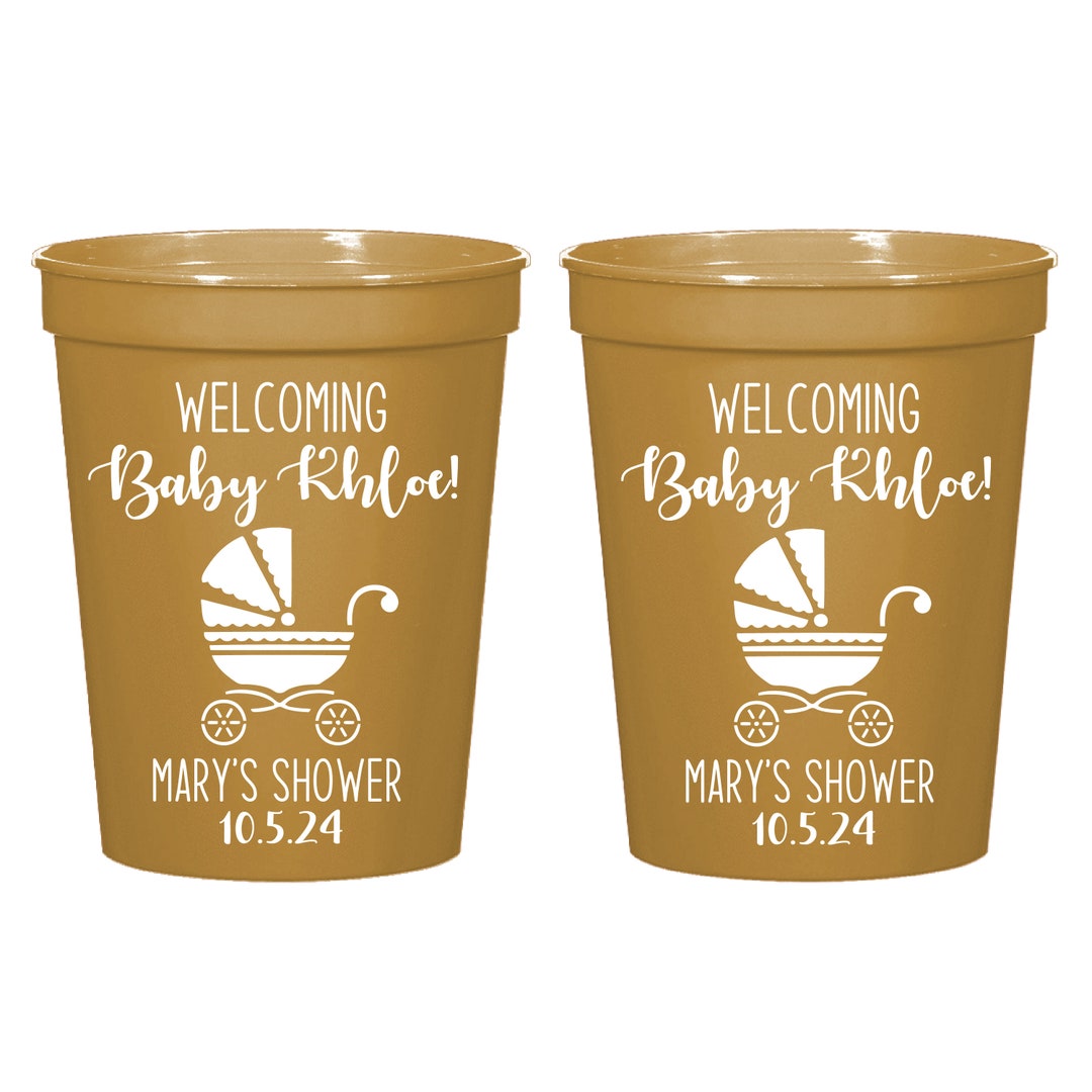 Baby Shower Cups for Boy or Girl Personalized Custom Baby Etsy