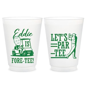 Fore-Tee Birthday Frosted Cup Favors, 40th Birthday Frosted Cups, Personalized 40th Birthday Frosted Cups, Birthday Frosted Cup Favors (657)