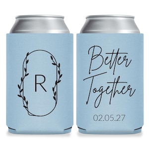 Better Together Wedding Favors, Custom Beer Huggers, Custom Beer Holders, Personalized Wedding Can Coolers, Wedding Can Cooler Favors (383)