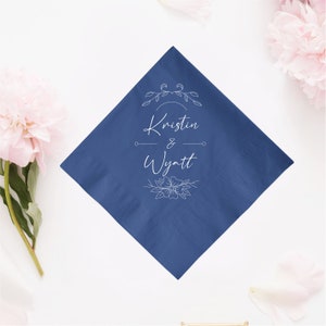Wedding Beverage Napkins, Custom Napkins for Wedding, Personalized Wedding Napkins, Customized Beverage Wedding Napkins Custom Favors (579)
