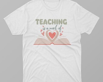 Valentine's Day Shirt, Teacher's Love Shirt, Gift for Him,Gift for Her, Cute Valentines Day Tee, Valentines Day T-shirt, Couple Gift (272)